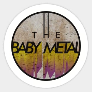 THE BABY METAL - VINTAGE YELLOW CIRCLE Sticker